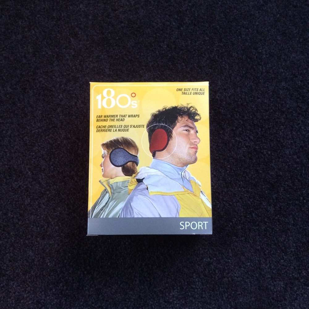 180s Ear Warmers OS Sport Style in Black NIB